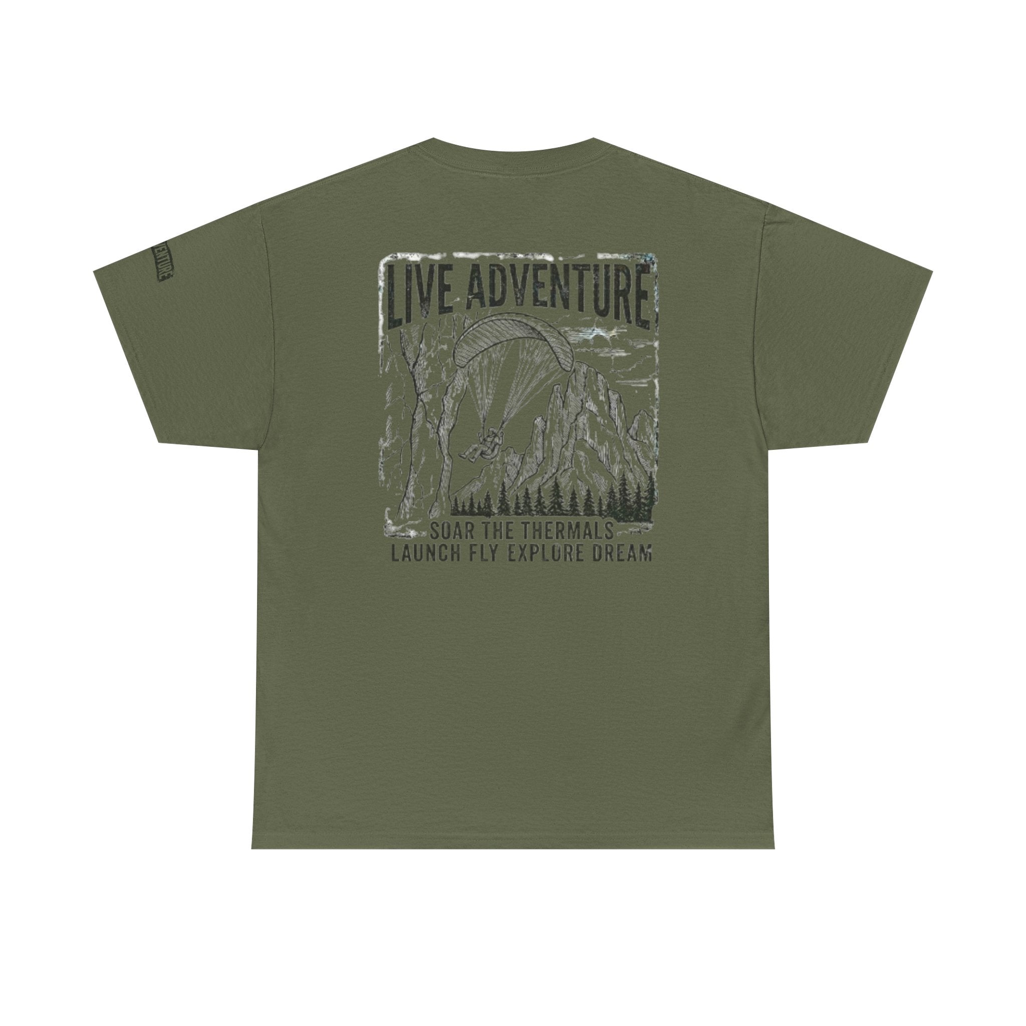 "Live Adventure - Soar the Thermals" Premium Graphic Tee