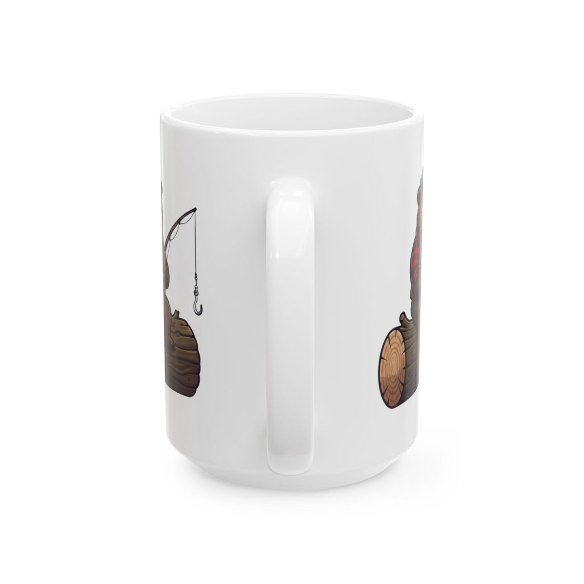 "Bear Master Baiter" White Ceramic Mug — Graphic