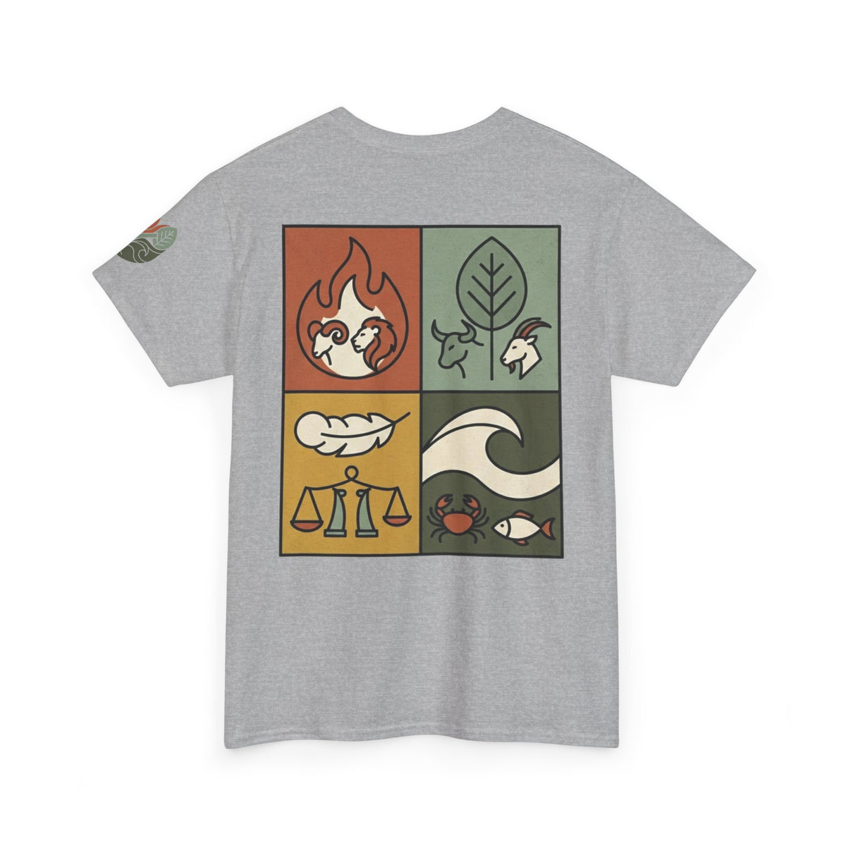 "Four Elements- Fire, Earth, Air, Water" Premium Graphic Tee