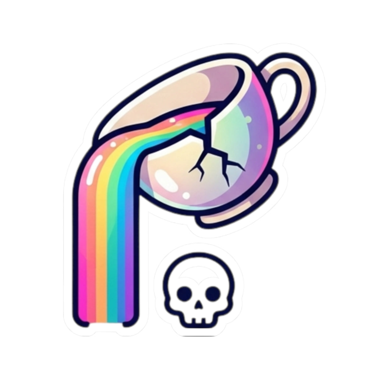 "Surviving on Caffeine Spite and Superior Aesthetics" Sticker