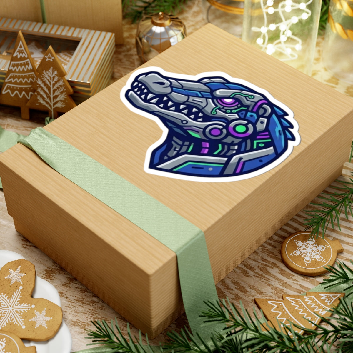 "Cyber Alligator" Sticker