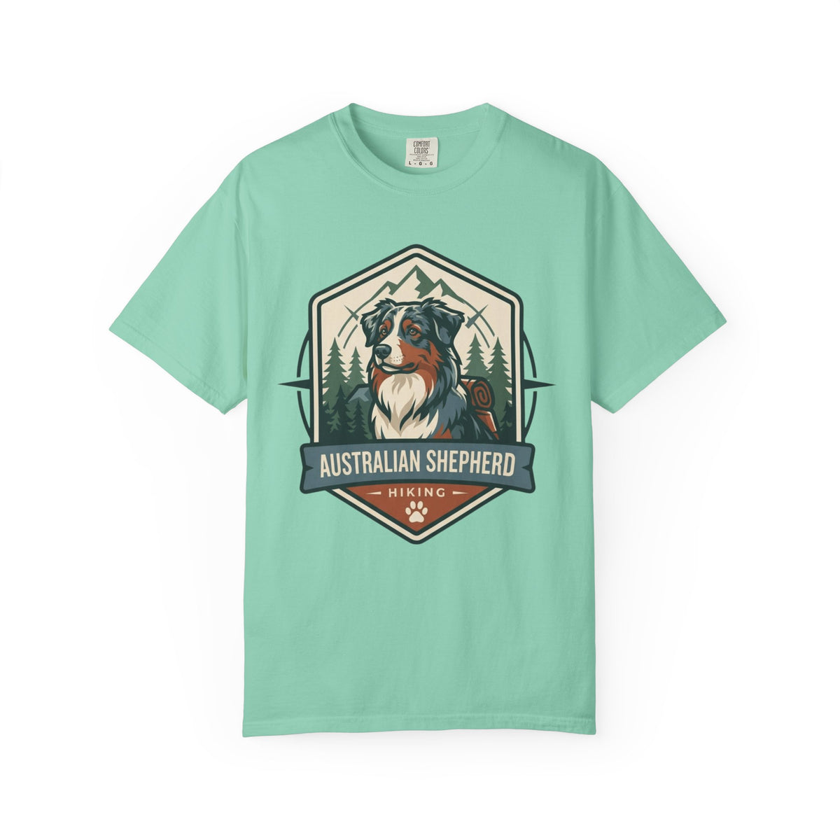 "Australian Sheperd" Unisex Garment-Dyed Tee