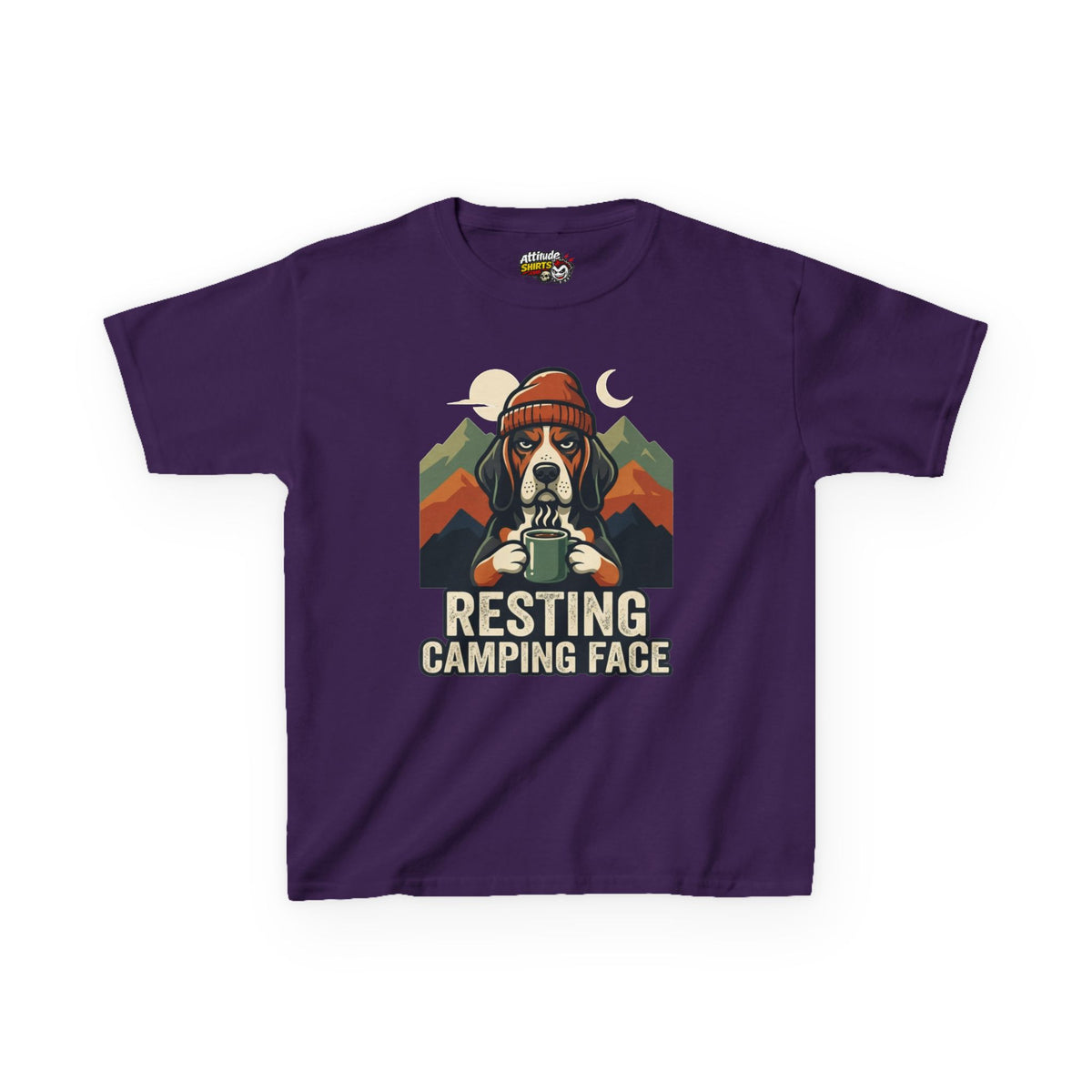 "Resting Camping Face" Kids Tee