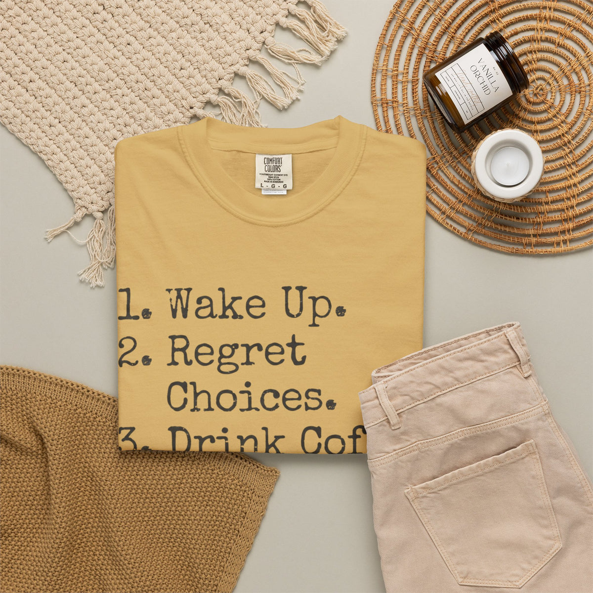 "Daily Schedule Asset" Unisex Garment-Dyed Tee