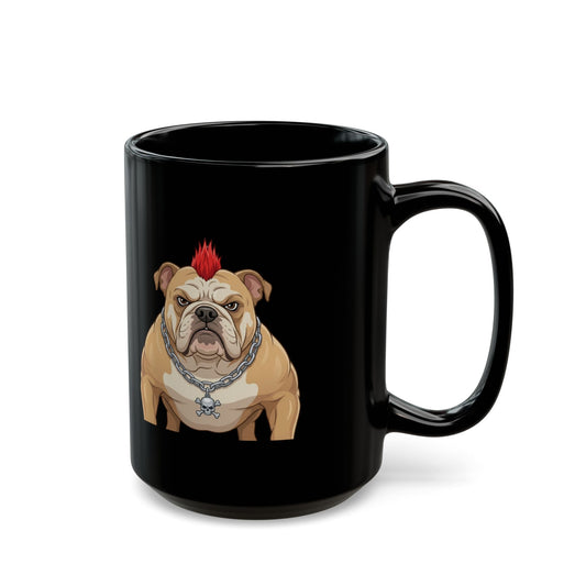 "Bones" Black Ceramic Mug