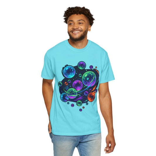Color: Lagoon Blue | MinMin Lights (Australian Folklore) Unisex Garment-Dyed Tee