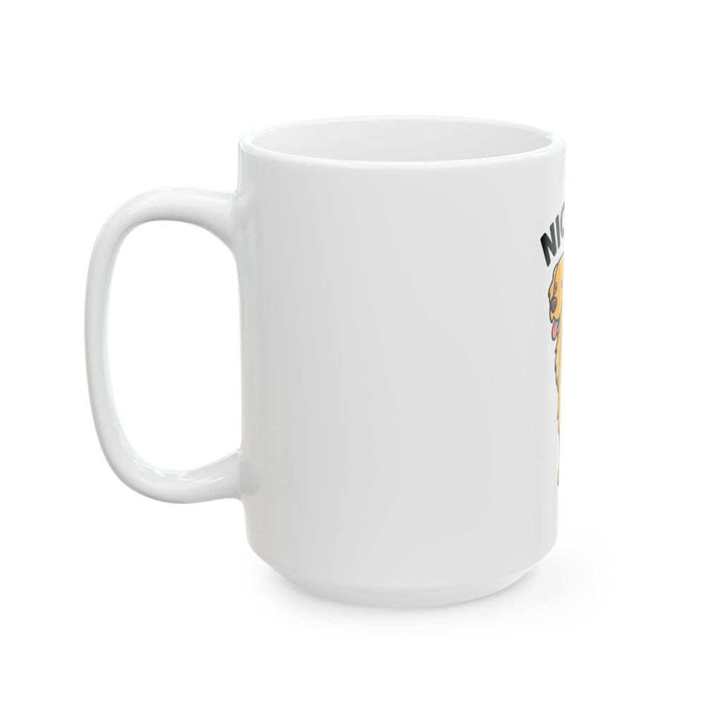 "Nice Tail" White Ceramic Mug