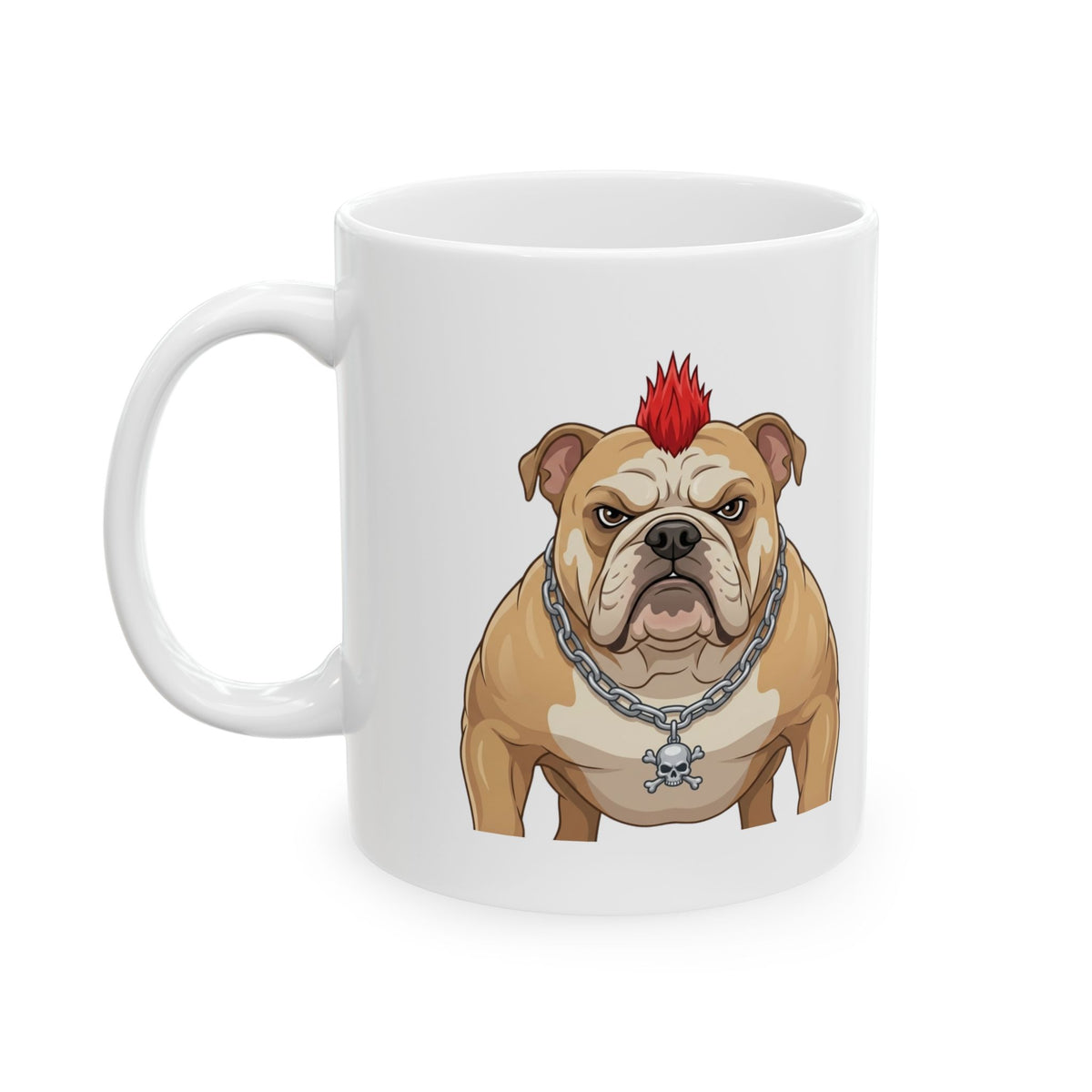 "Bones" White Ceramic Mug