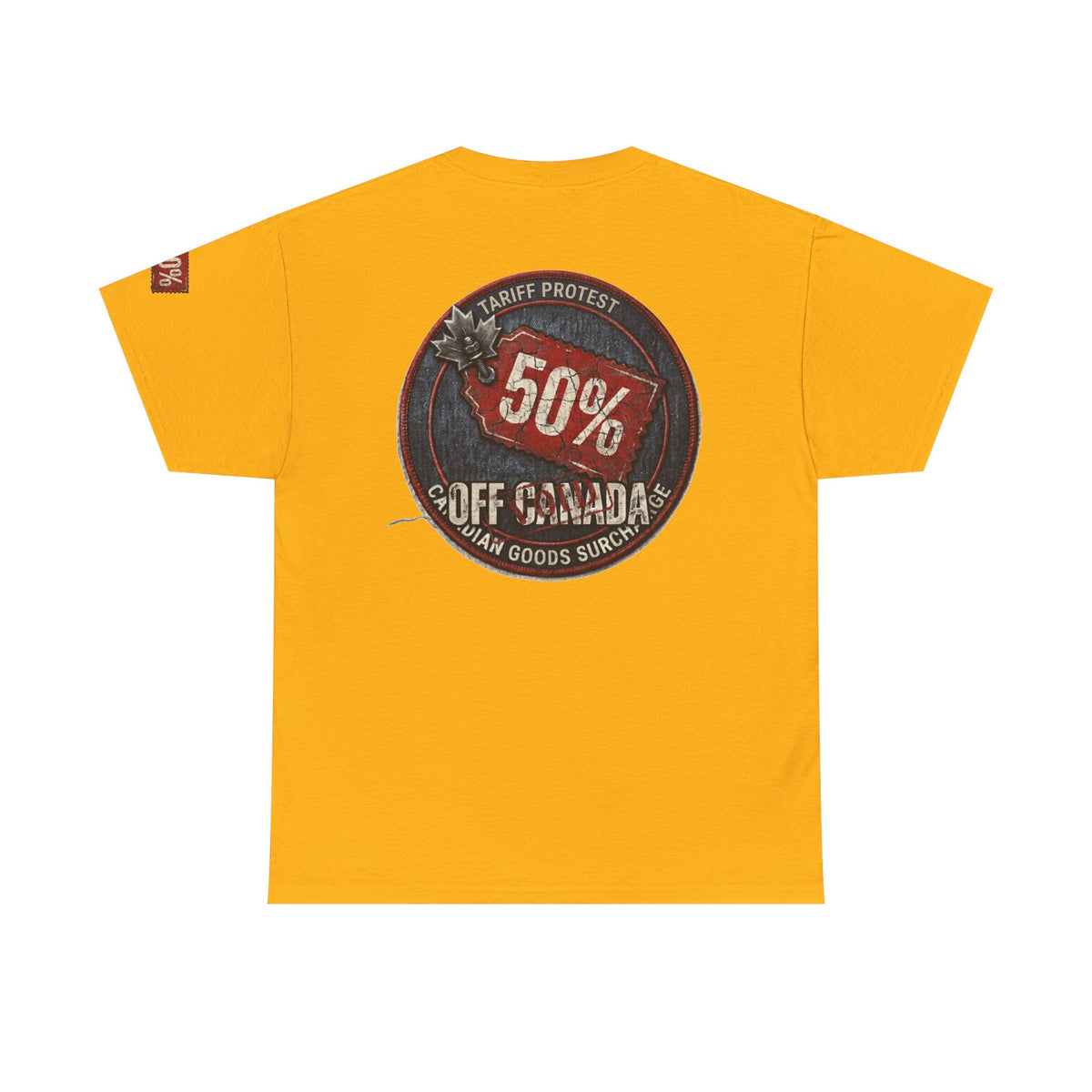 Color: Gold | 50% Off Canada Premium Graphic Tee
