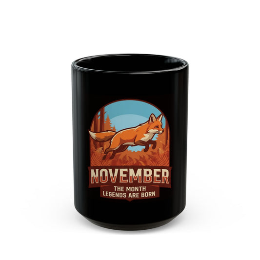 "November Legend" Black Ceramic Mug