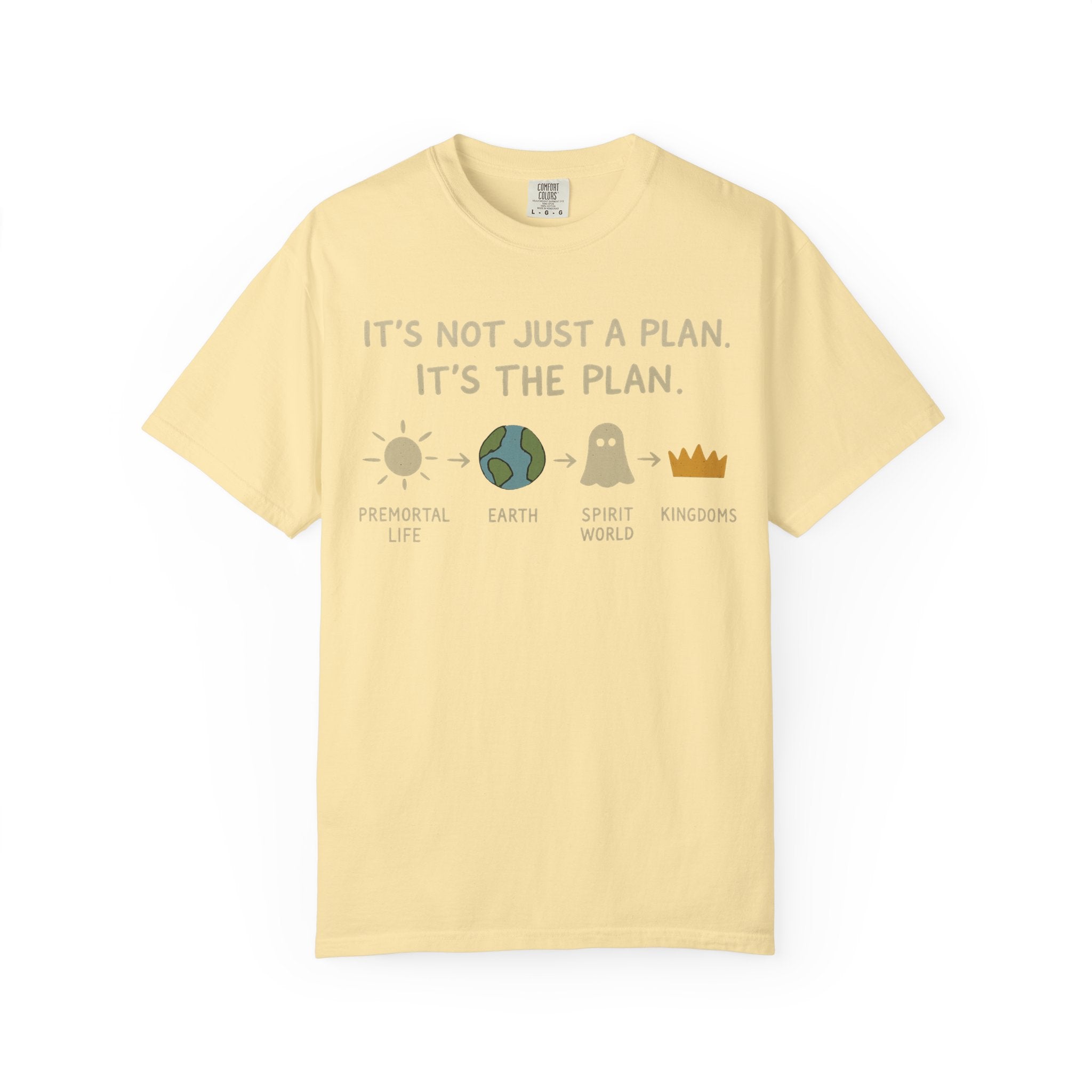 "It's The Plan" Unisex Garment-Dyed T-shirt
