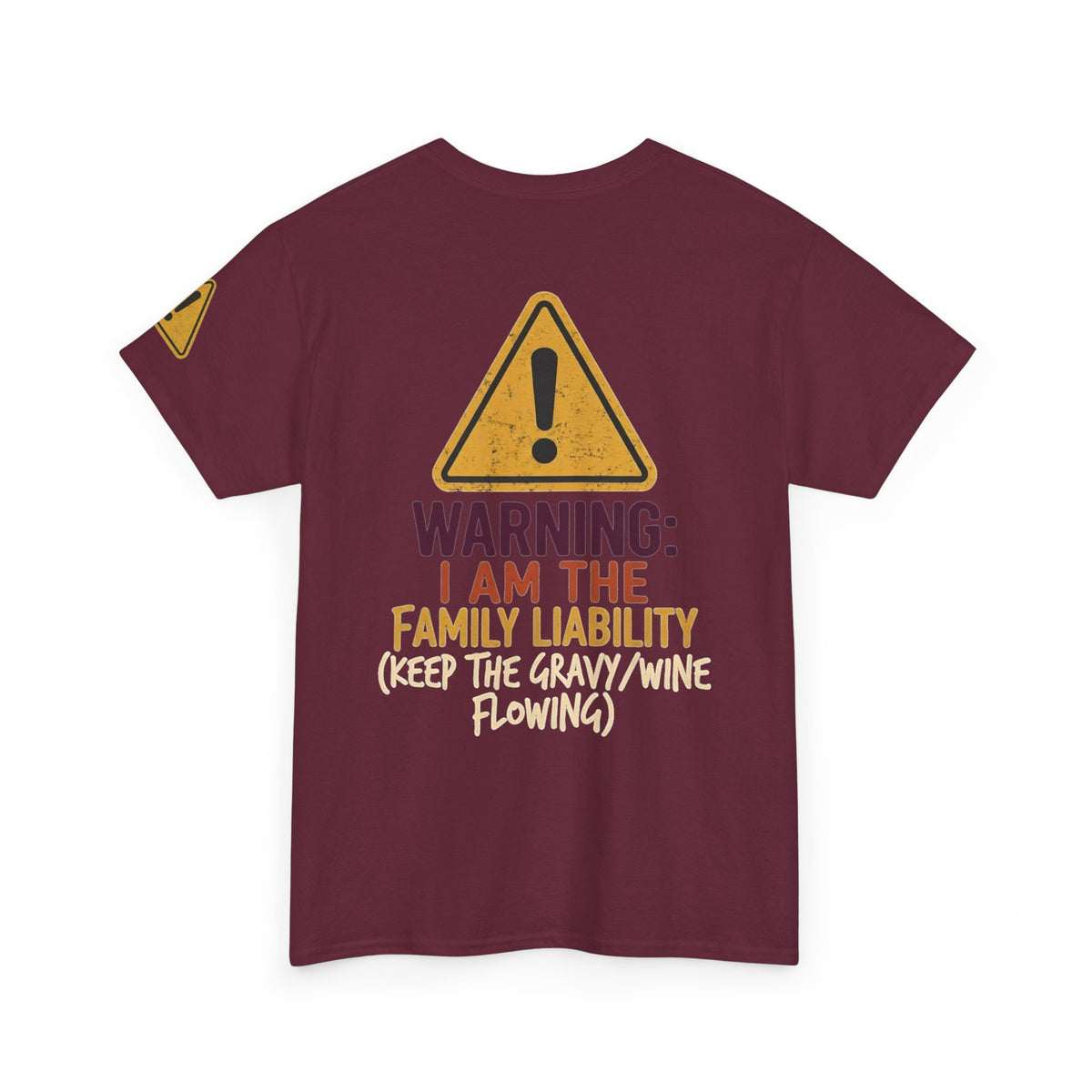 Warning I am The Family Liability Premium Graphic Tee