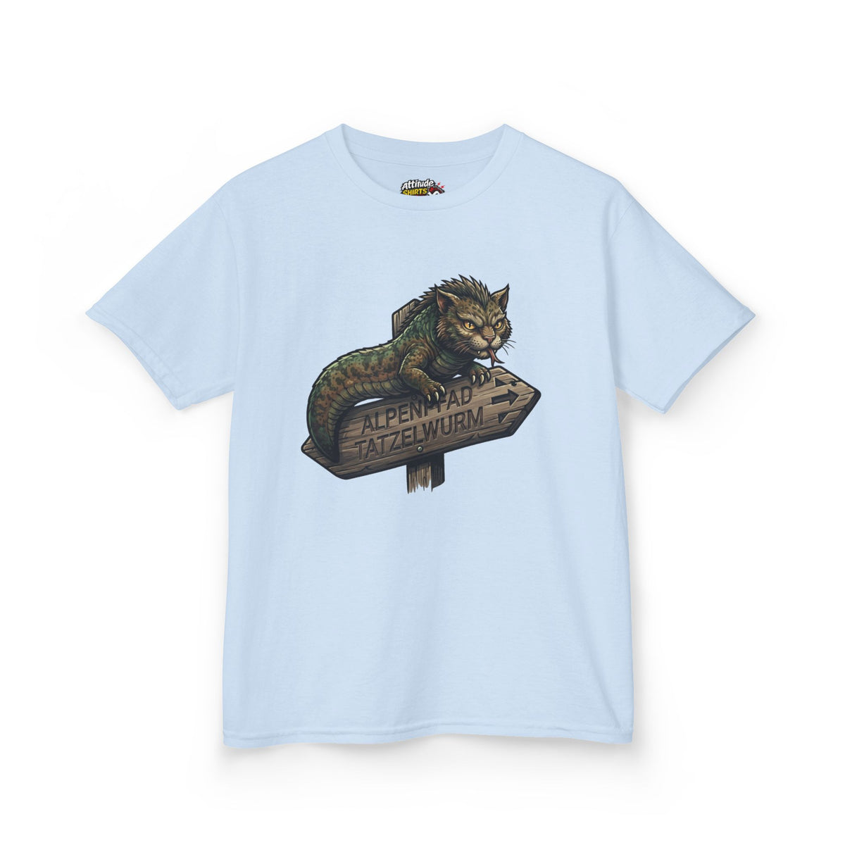 Color: Light Blue | Tatzelwurm (Alpine Europe) Kids Tee
