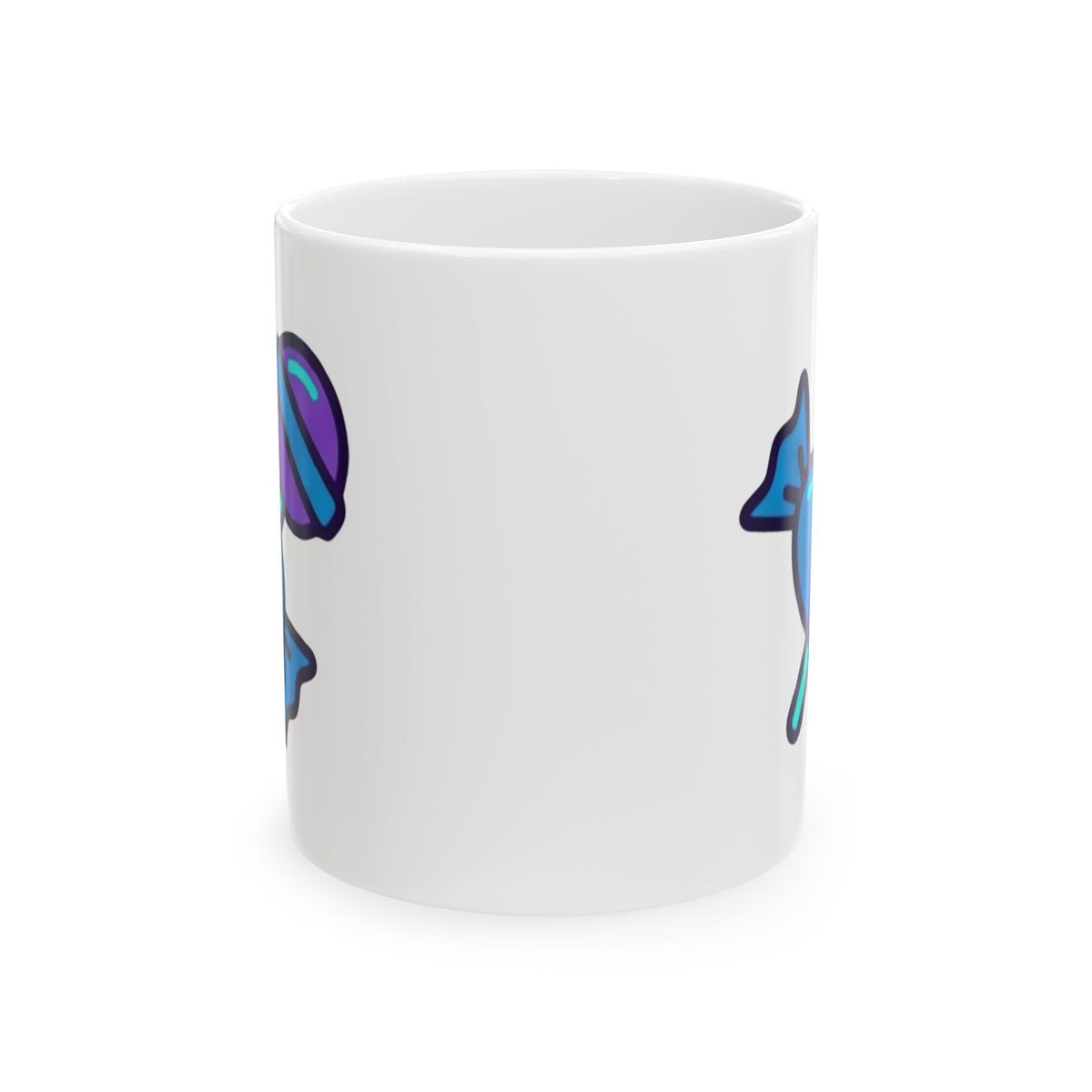 "Free Candy For All" White Ceramic Mug — Graphic