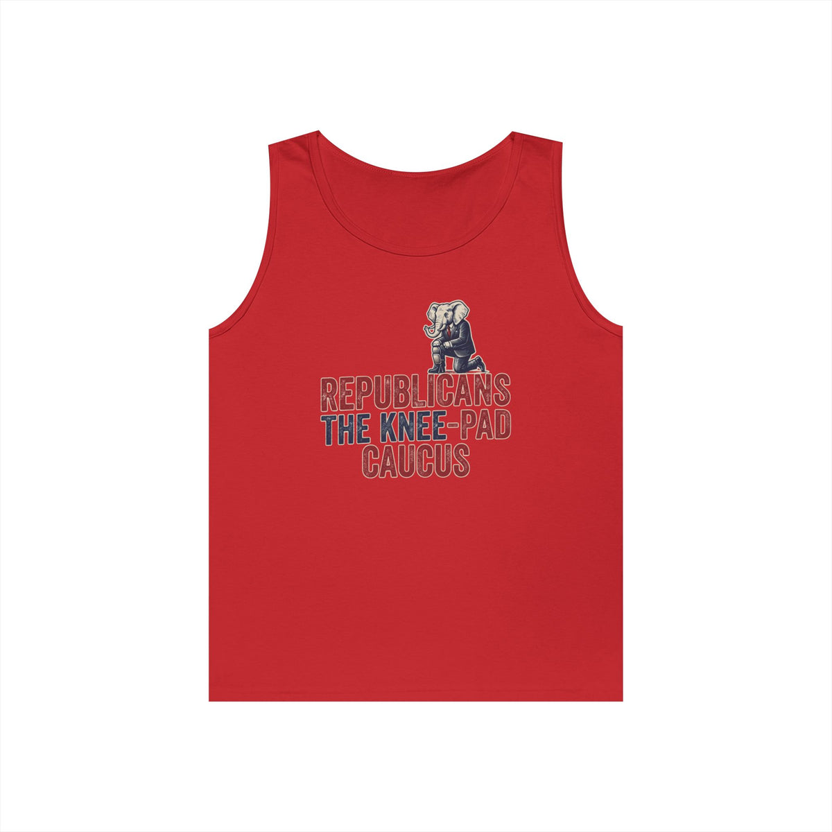 Color: Red | The Knee Pad Caucus Tank Top