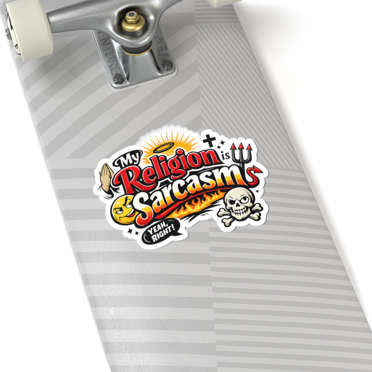 Holy Sarcasm | Kiss-Cut Sticker — AttitudeShirts