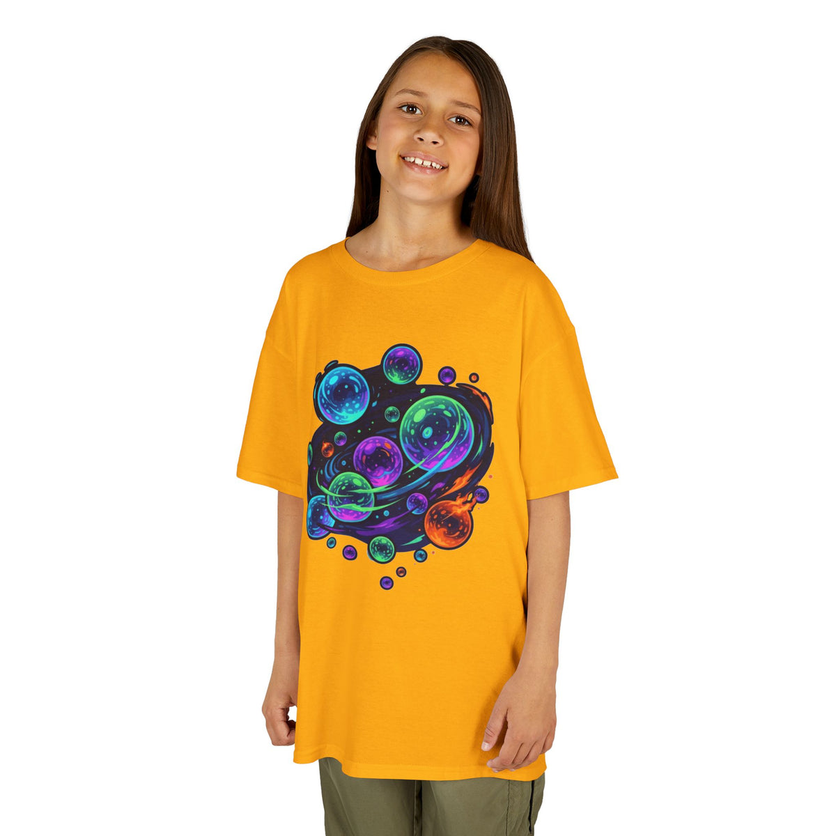 Color: Gold | MinMin Lights (Australian Folklore) Kids Tee