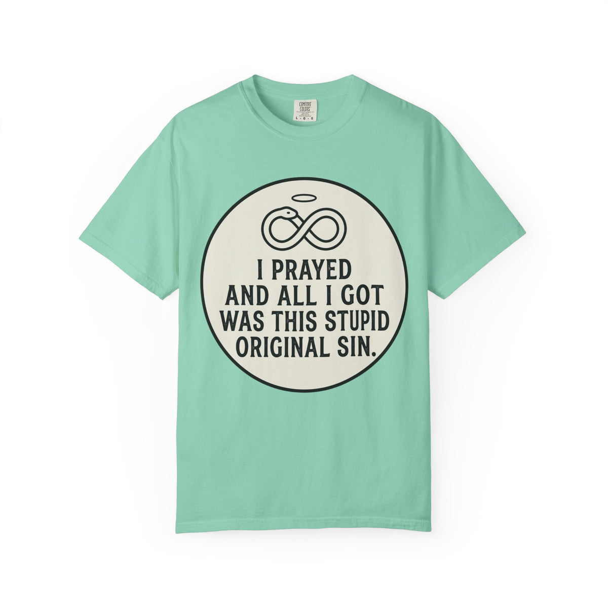 "Good Book Series Original Sin" Unisex Garment-Dyed Tee