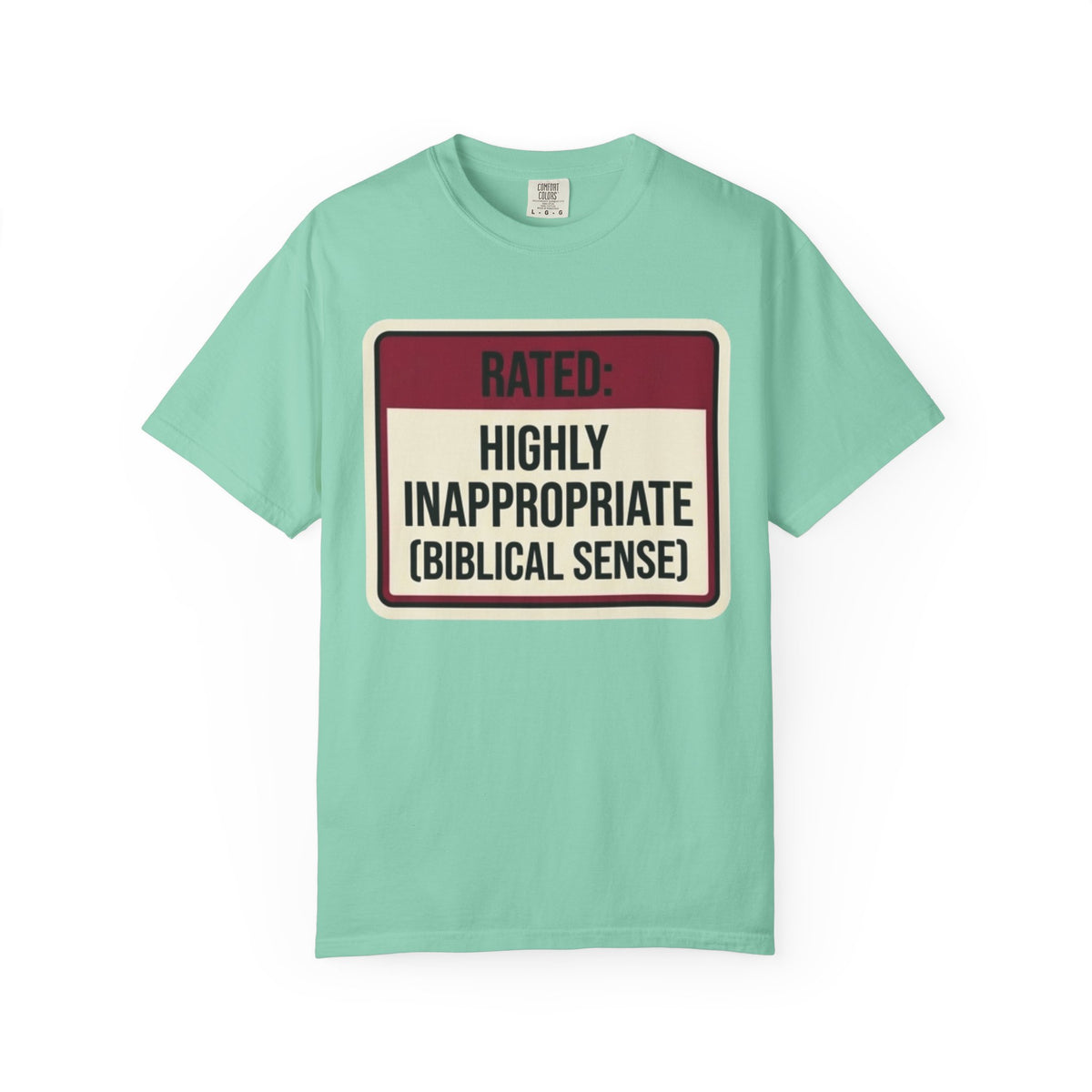 Color: Island Reef | Good Book Series Highly Inappropriate Unisex Garment-Dyed Tee