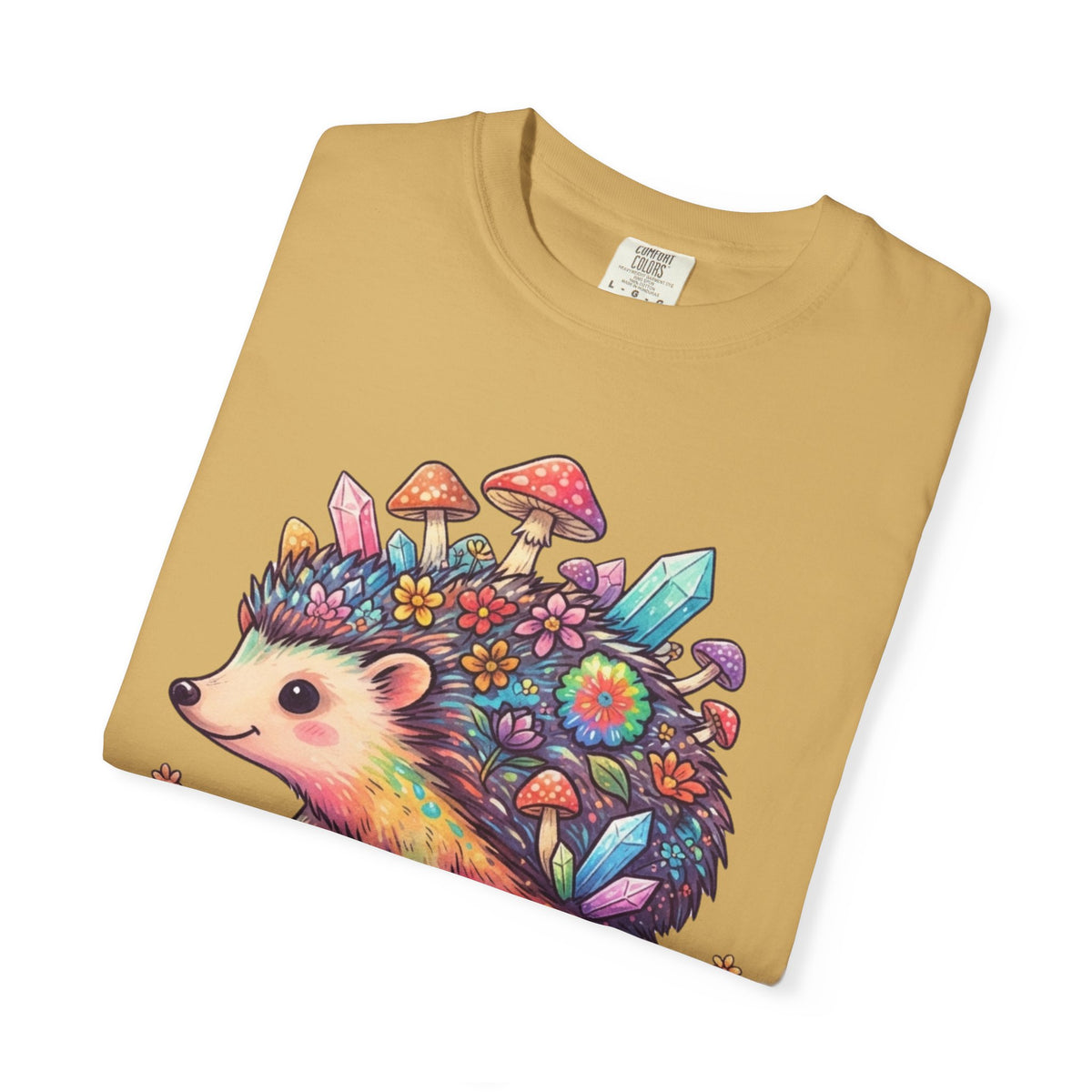Hippy Hedgehog Unisex Garment-Dyed Tee
