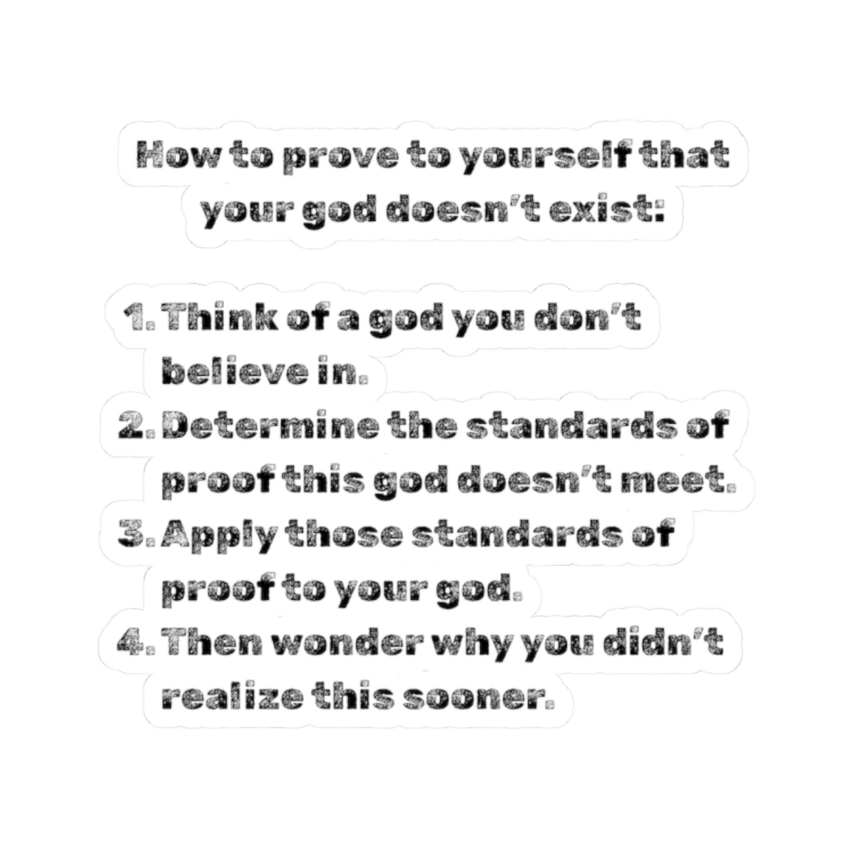 "Good proof" Sticker — Main