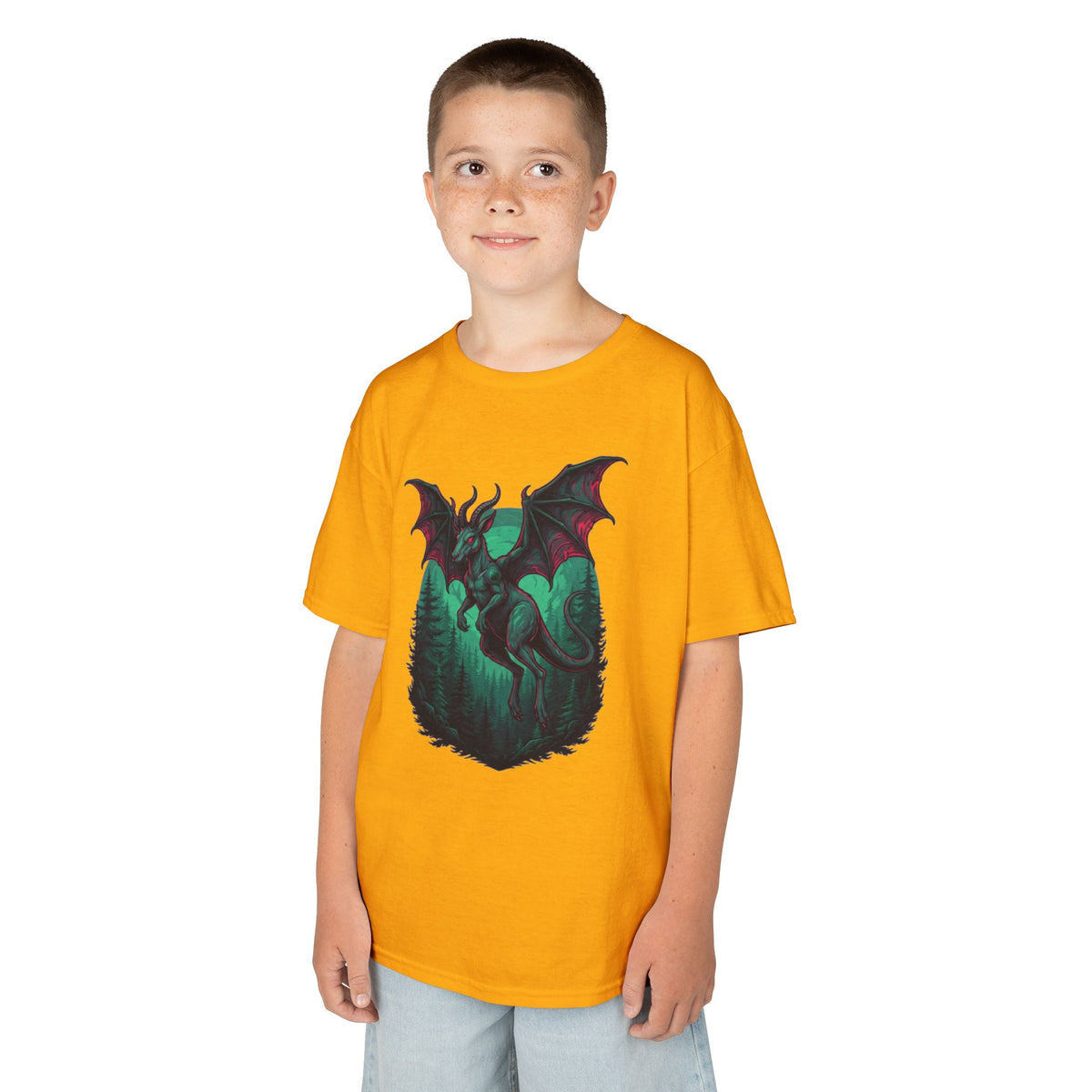 Color: Gold | The Jersey Devil (New Jersey, USA) Kids Tee