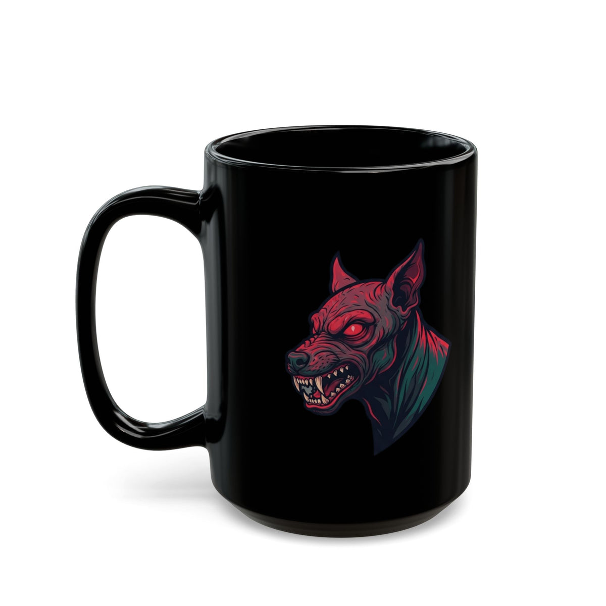 "Chupacabra (Puerto Rico-Latin America)" Black Ceramic Mug — Graphic