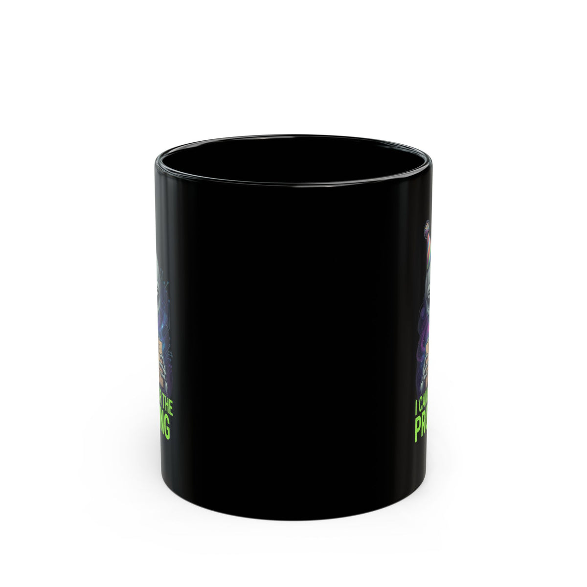 "I Came For the Probing" Black Ceramic Mug