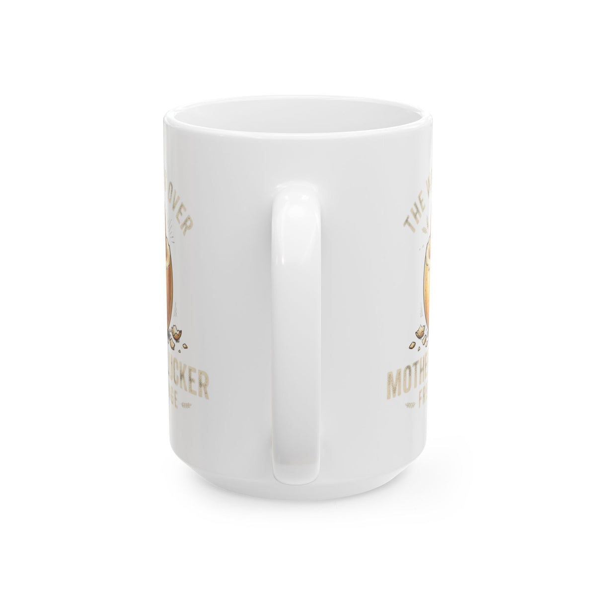 "The Wait is Over" White Ceramic Mug
