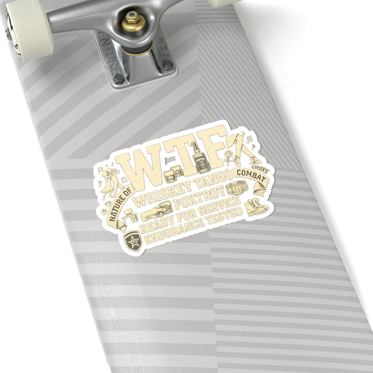 WTF Nature of Combat | Kiss-Cut Sticker — AttitudeShirts