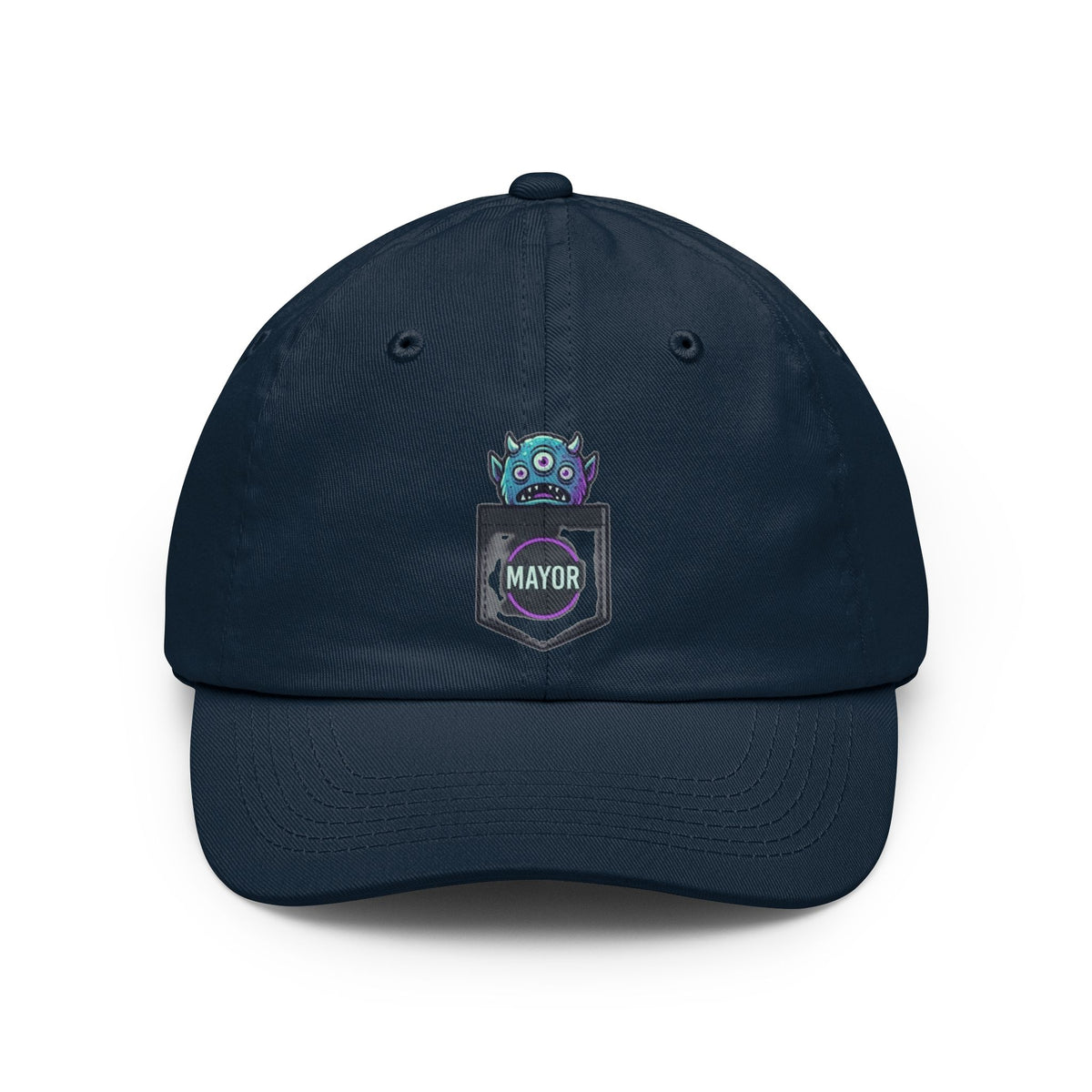 Color: Navy | Mayor Of Halloweentown Dad Hat — Graphic