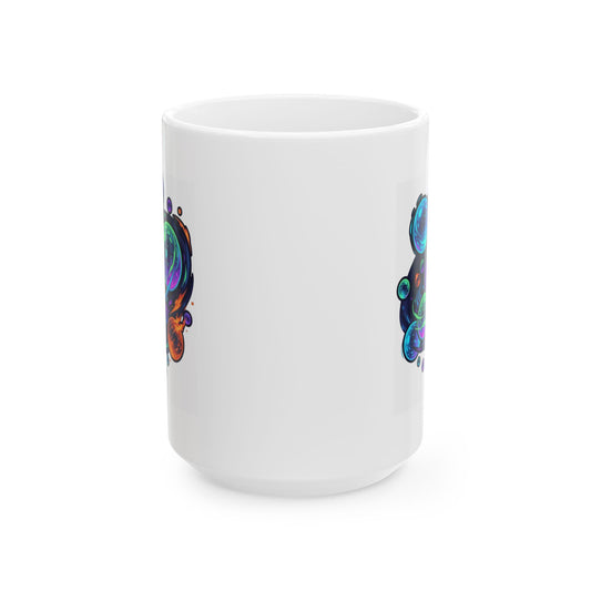"MinMin Lights (Australian Folklore)" White Ceramic Mug — Graphic