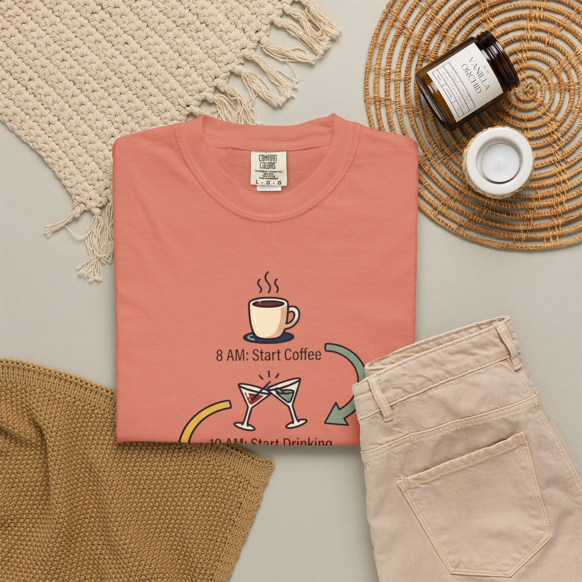 Thanksgiving Regrets Unisex Garment-Dyed Tee