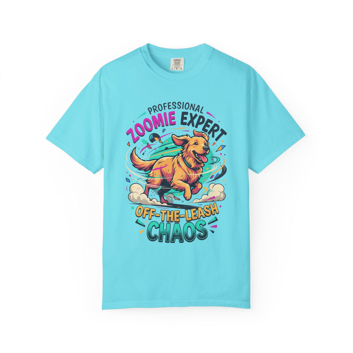Color: Lagoon Blue | Professional Zoomie Expert Unisex Garment-Dyed Tee
