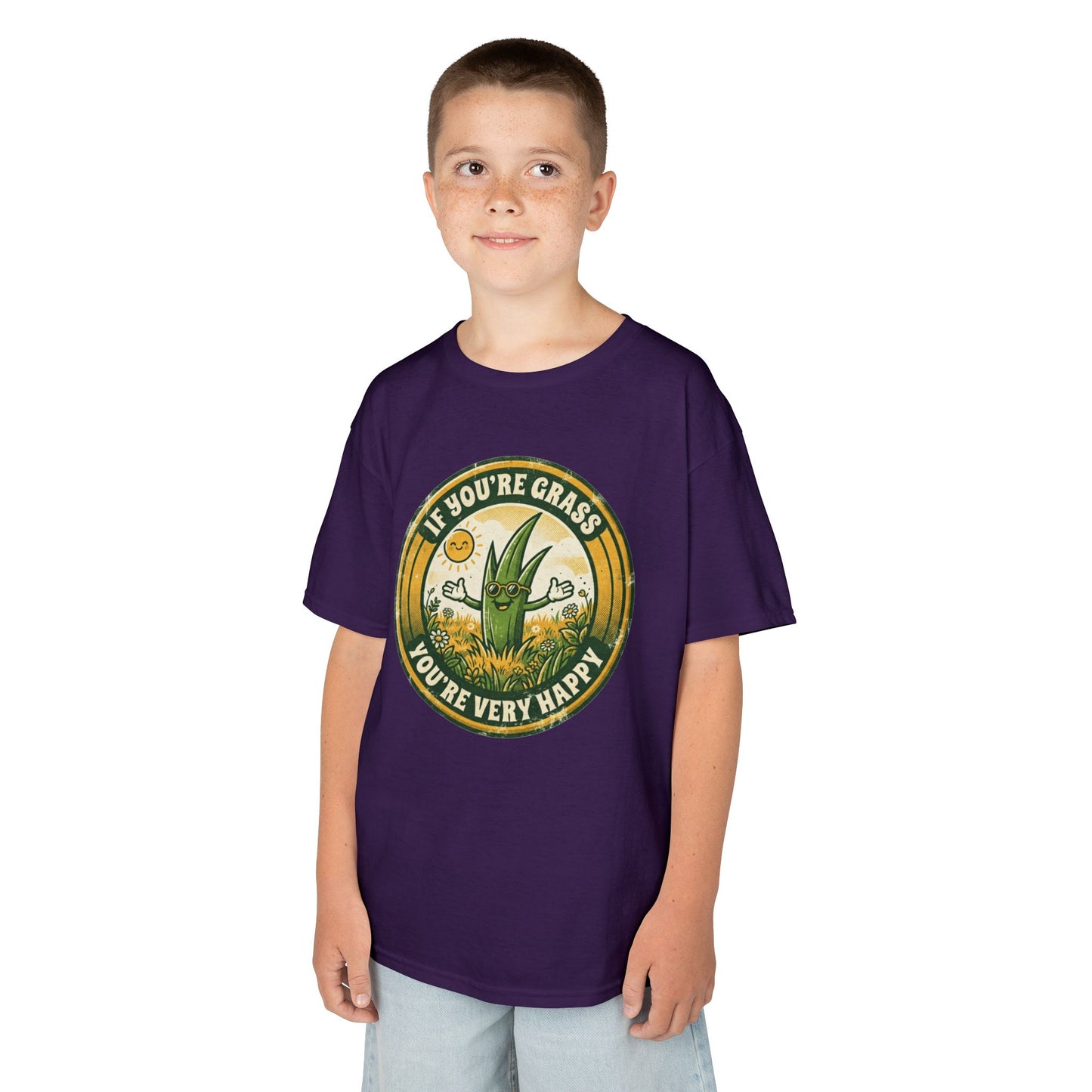 "If You're Grass You're Very Happy" Kids Tee