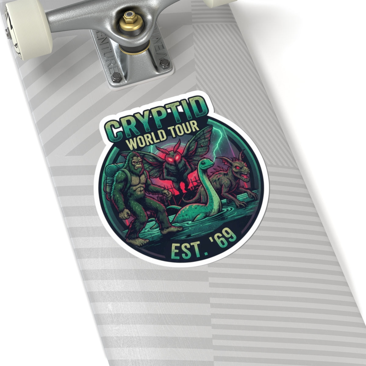 "Puzizia (Global-Cryptid Mashup) Cryptid World Tour" Sticker