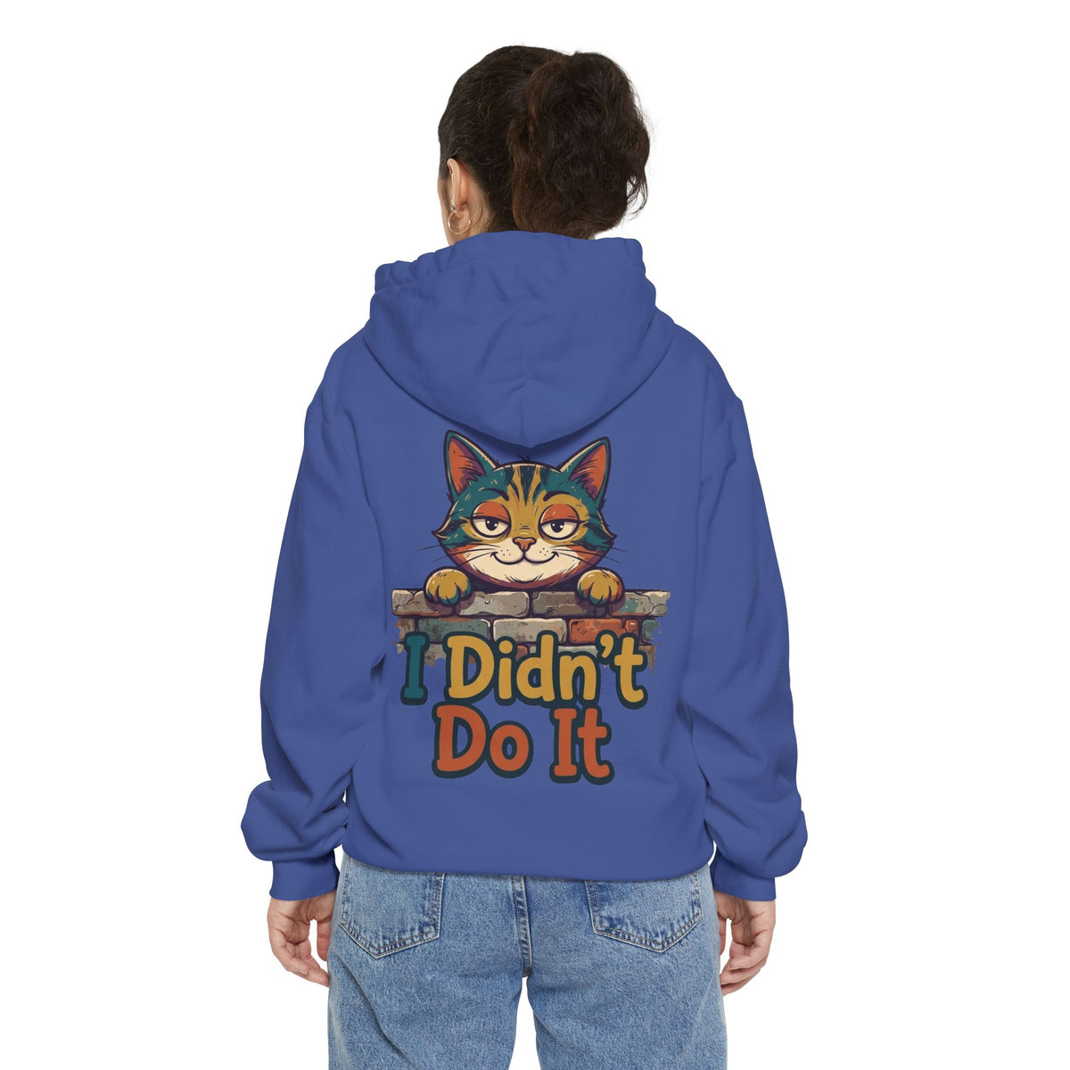 Color: Flo Blue | I Didn't Do It Garment-Dyed Hoodie