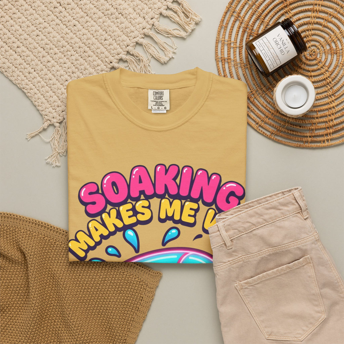 Soaking Makes Me Wet Unisex Garment-Dyed Tee