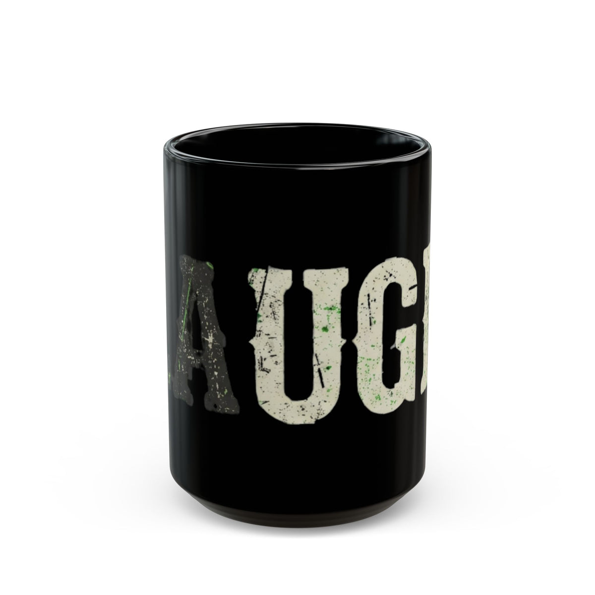 "Choose to Laugh" Black Ceramic Mug — Graphic