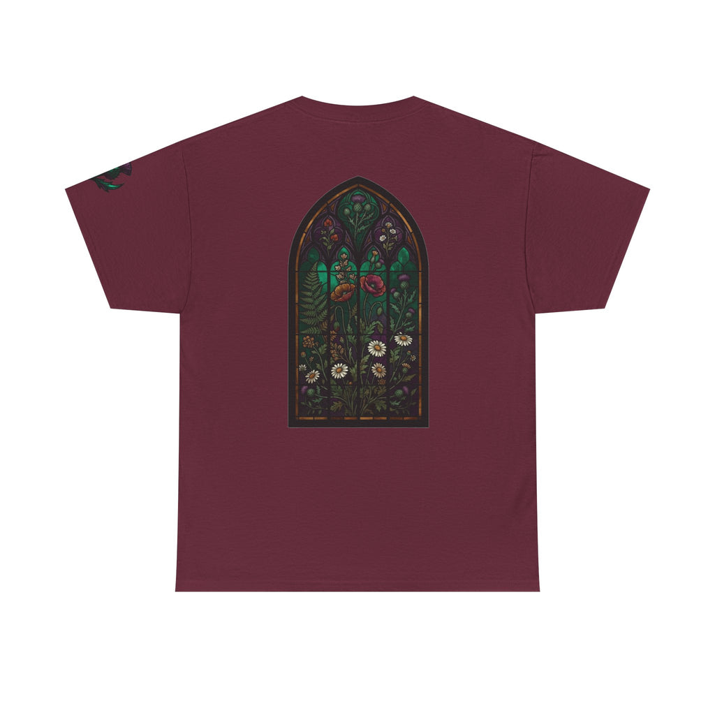"Stained Glass Floral" Premium Graphic Tee