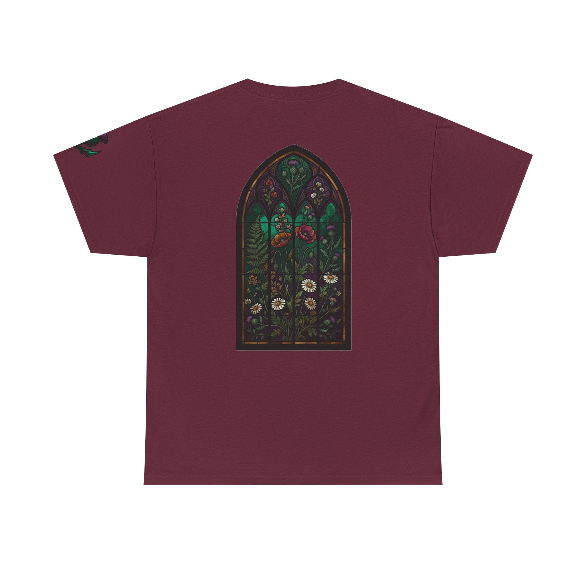 "Stained Glass Floral" Premium Graphic Tee