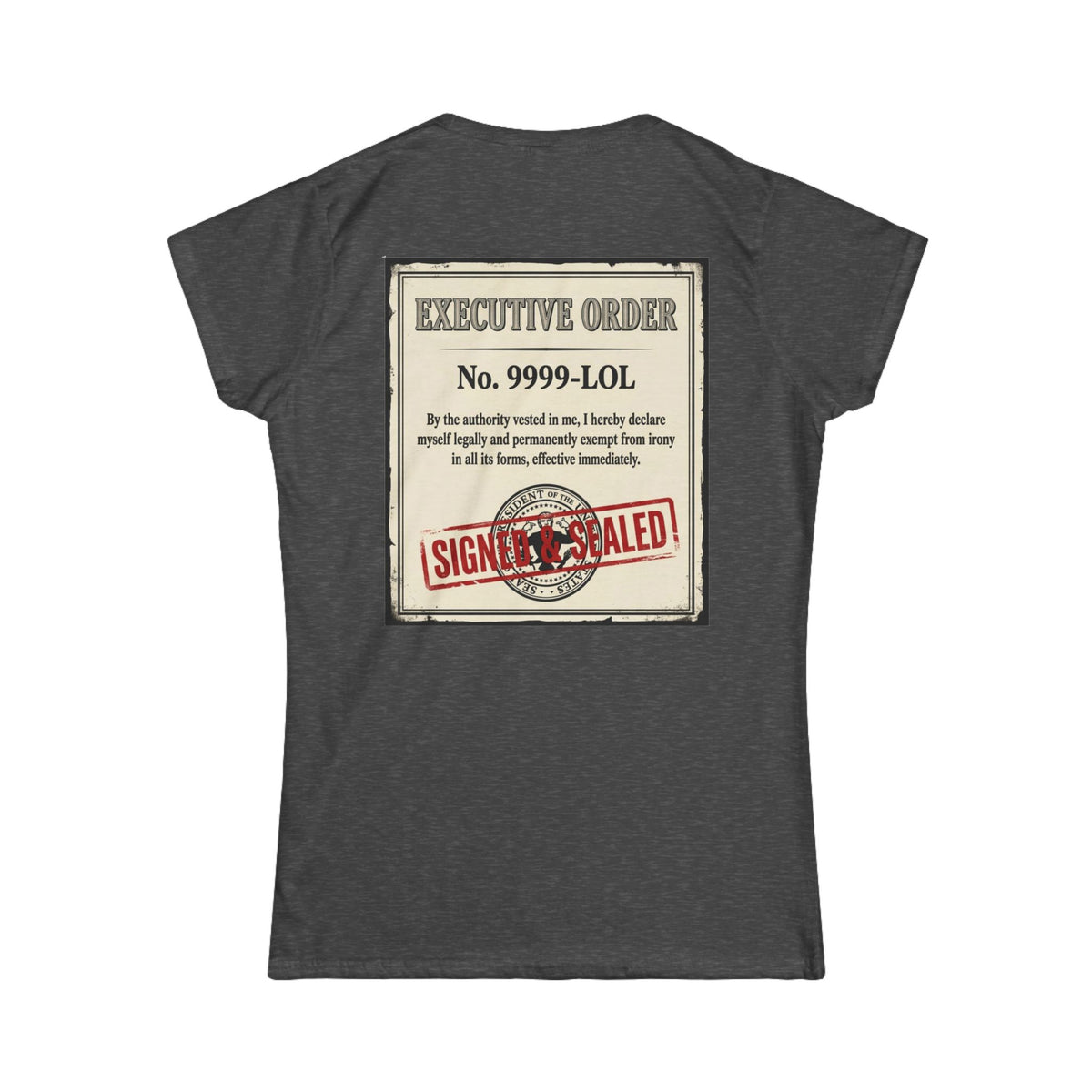 "Irony Free" Women's Tee