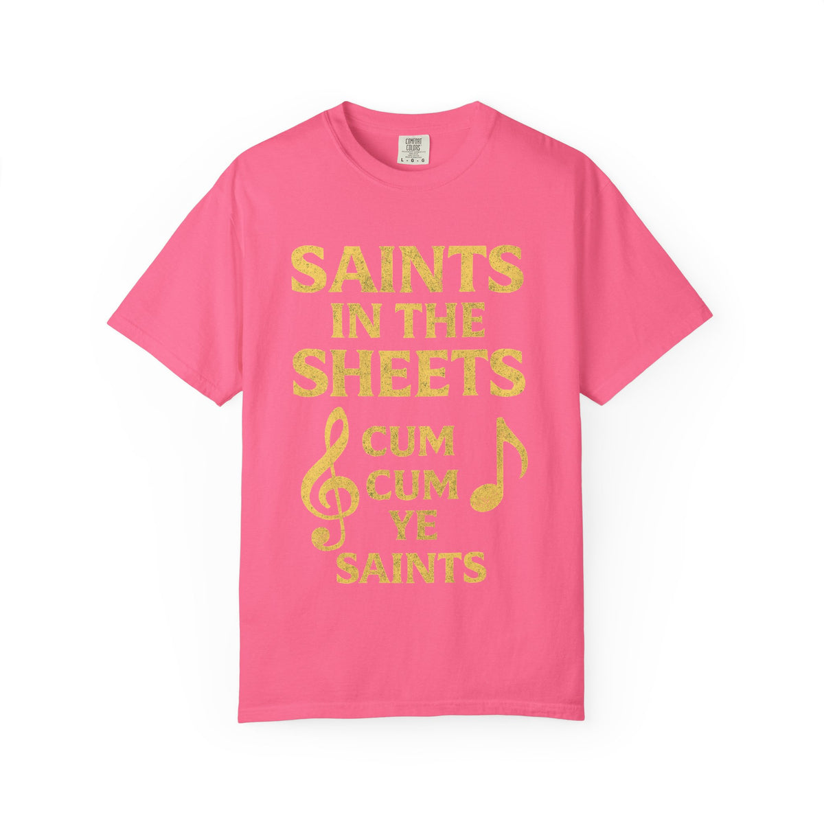 Color: Crunchberry | Saints in the Sheets T-Shirt Unisex Garment-Dyed T-shirt