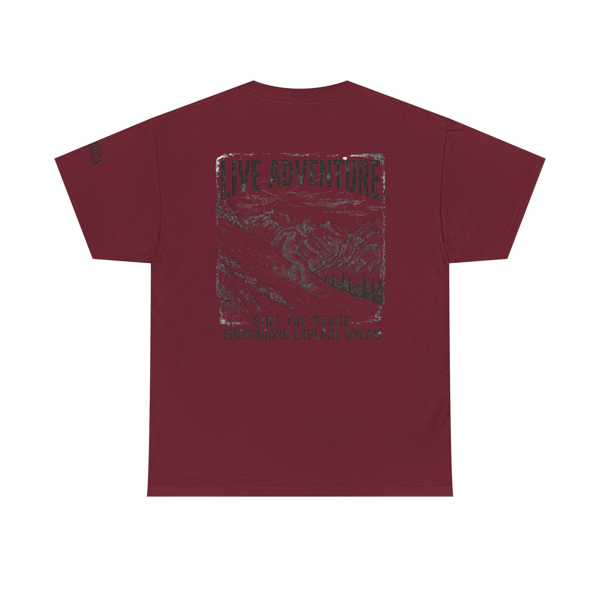 "Live Adventure - Snowboard" Premium Graphic Tee