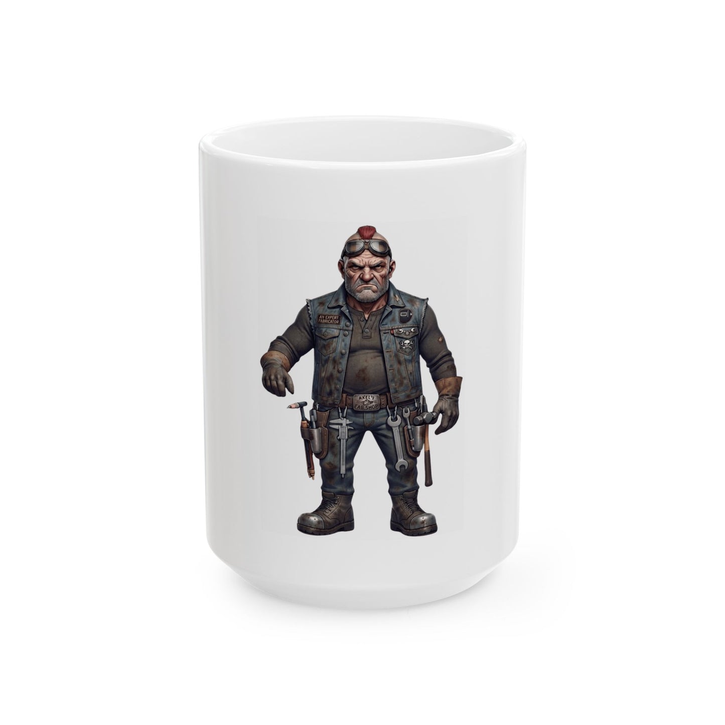 "Axel" White Ceramic Mug