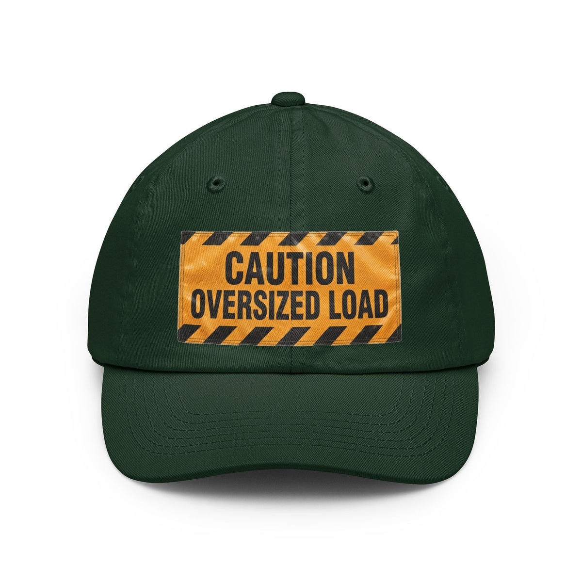 Color: Forest Green | Caution Oversized Load Cap