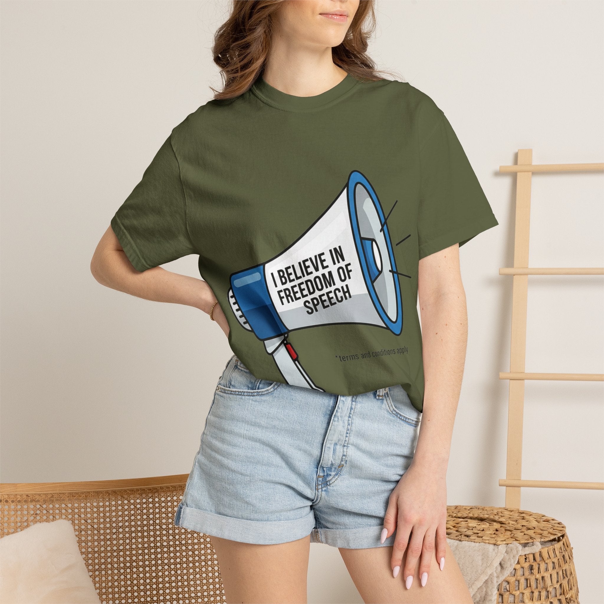 "Freedom of Speech" Unisex Garment-Dyed T-shirt