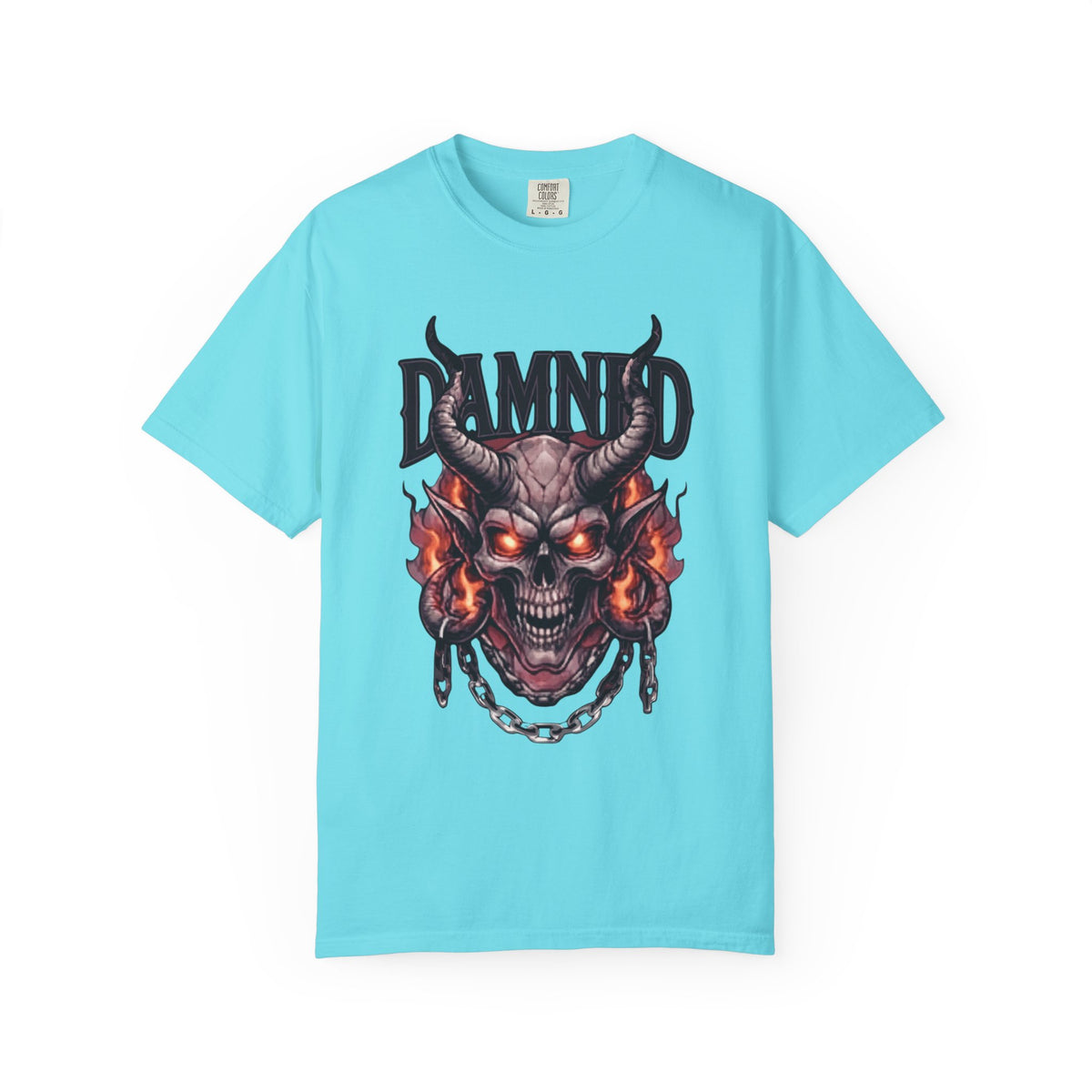 Color: Lagoon Blue | Damned Unisex Garment-Dyed Tee