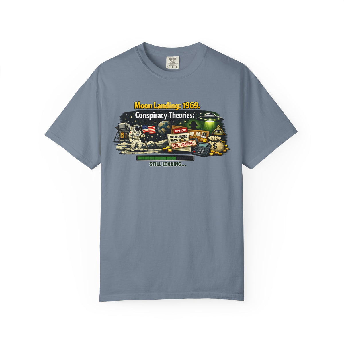 Color: Blue Jean | Moon Conspiracy Unisex Garment-Dyed T-shirt