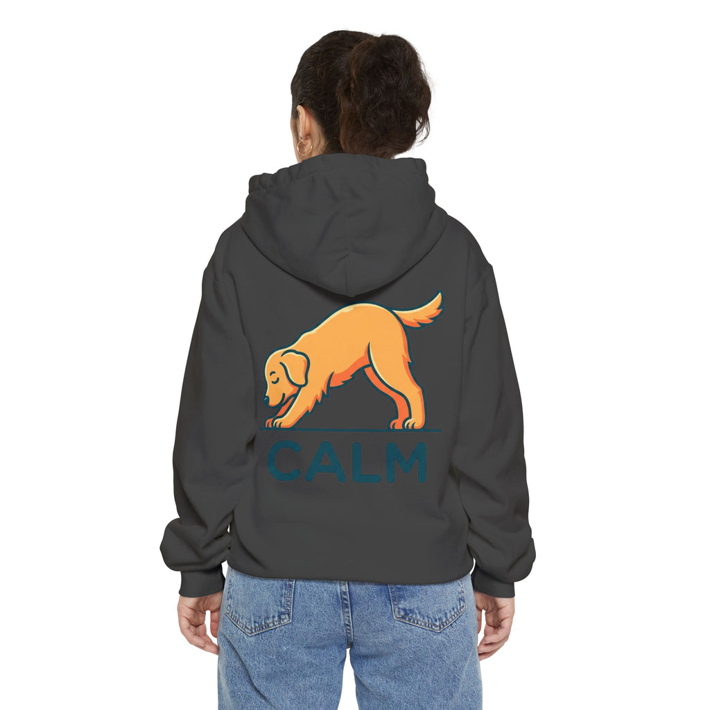 "Dog CALM" Garment-Dyed Hoodie
